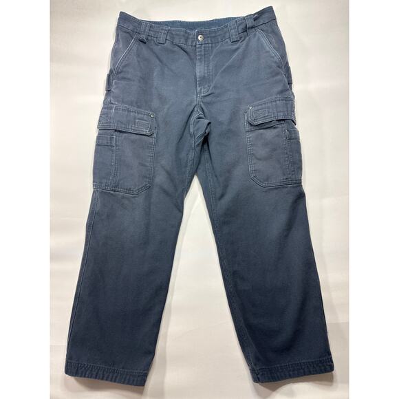 Duluth Trading Co. Other - Duluth Trading Co. Men's Navy Blue Canvas Cargo Pants - Size 42x32 (41x30) *READ